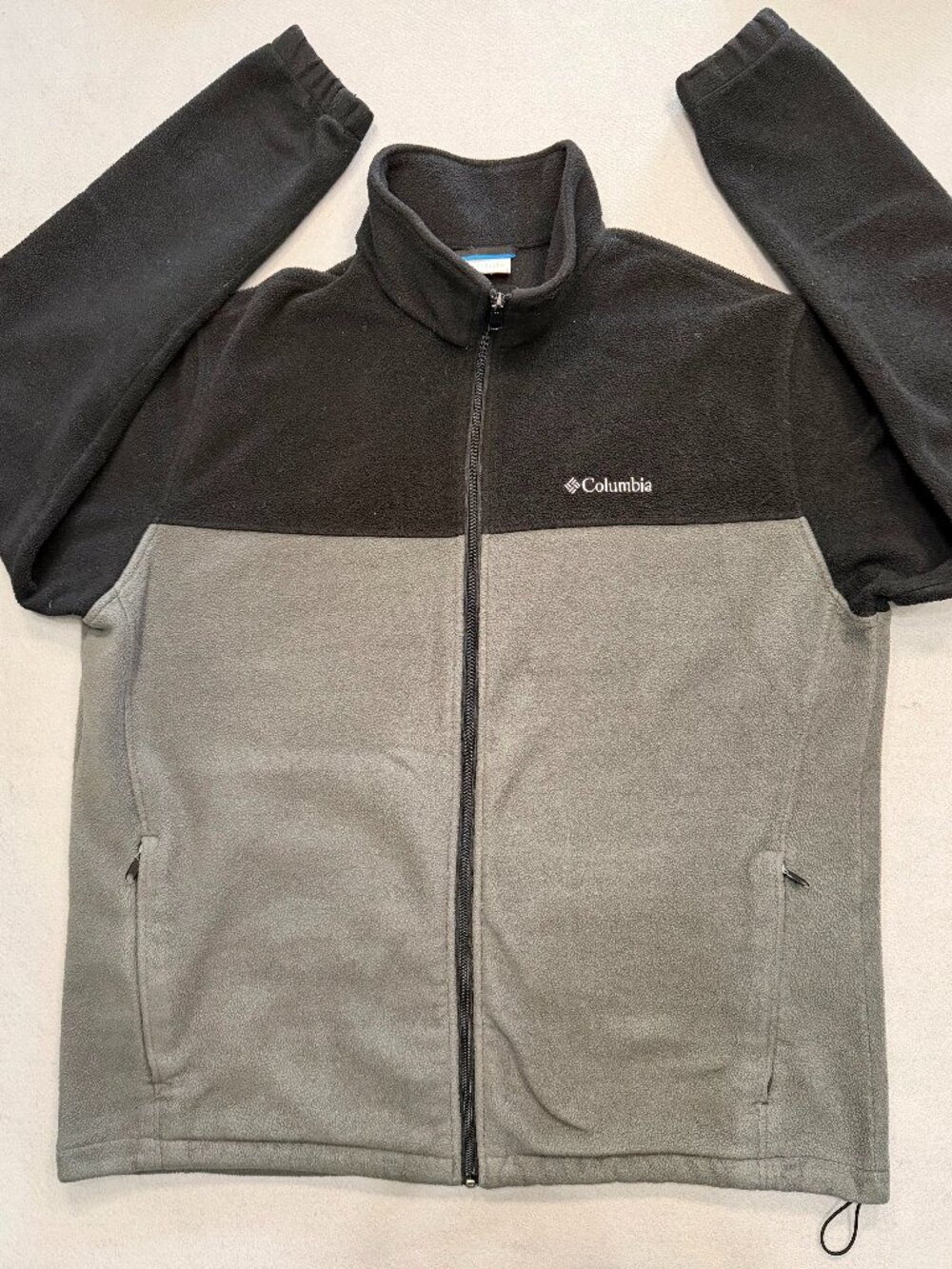 Columbia Steens Mountain Fleece Jacket Black Gray Men’s XXL